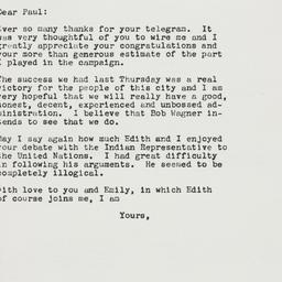 Letter: 1961 September 12