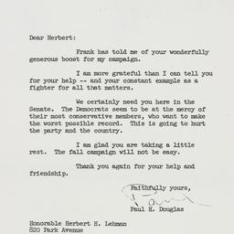 Letter: 1960 August 12