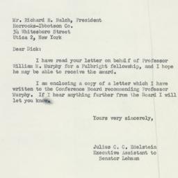 Letter: 1951 November 19