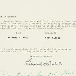 Letter: 1954 July 1