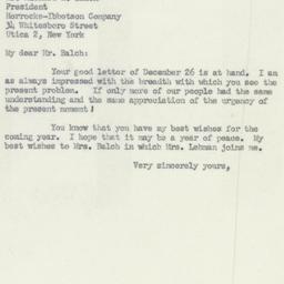 Letter: 1951 January 2