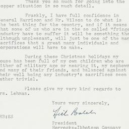 Letter: 1950 December 26