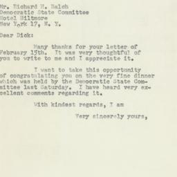 Letter: 1954 February 17