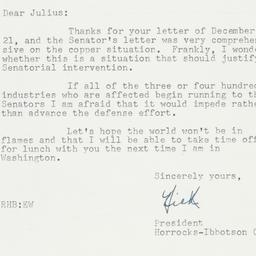 Letter: 1950 December 26