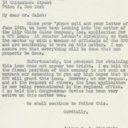 Letter: 1950 June 27