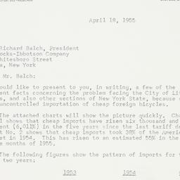 Letter: 1955 April 18
