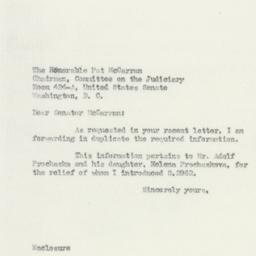 Letter: 1950 April 6