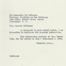 Letter: 1950 August 28