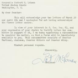 Letter: 1950 April 14