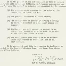 Letter: 1950 August 14