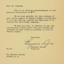 Letter: 1950 October 27