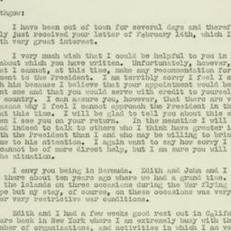 Letter: 1947 February 25