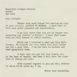 Letter: 1947 January 22