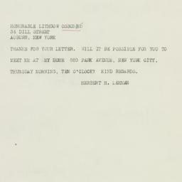 Telegram: 1946 September 9