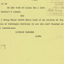 Telegram: 1943 January 1