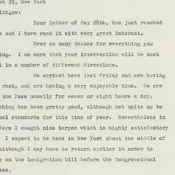 Letter: 1947 June 2