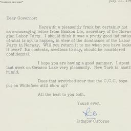 Letter: 1947 July 22