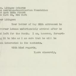Letter: 1947 May 29