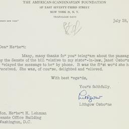 Letter: 1950 July 28