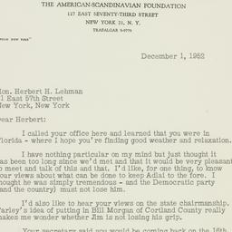 Letter: 1952 December 1