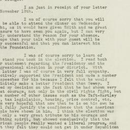 Letter: 1948 November 15