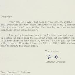 Letter: 1947 April 15