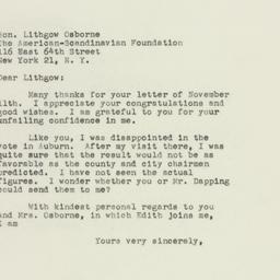 Letter: 1949 November 23