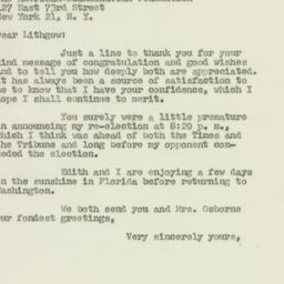 Letter: 1950 November 18