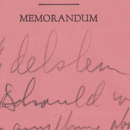 Memorandum: n.d.
