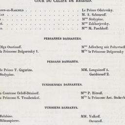 Bal Costumé: Program