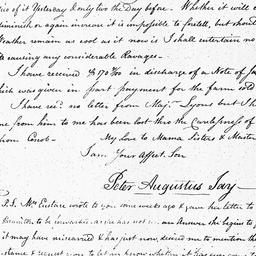 [Document, 1799 August 28]