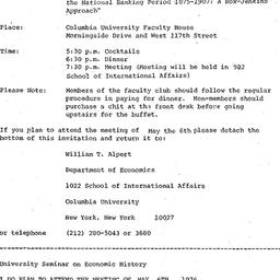 Announcements, 1976-05-06. ...
