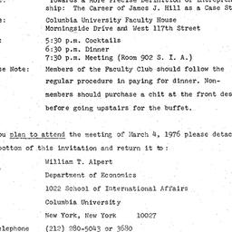 Announcements, 1976-03-04. ...