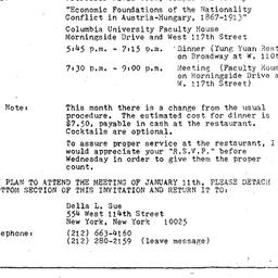 Announcements, 1979-01-11. ...