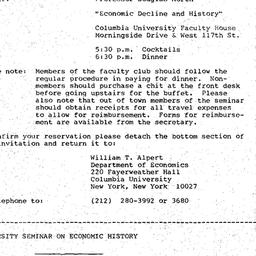 Announcements, 1973-12-20. ...