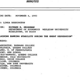 Minutes, 1993-11-04. Econom...