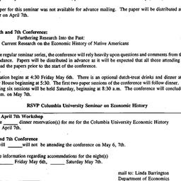 Announcements, 1994-04-07. ...