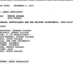 Minutes, 1993-12-02. Econom...