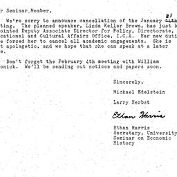 Announcements, 1982-01-05. ...