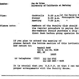 Announcements, 1984-04-05. ...