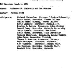 Minutes, 1984-03-01. Econom...