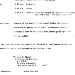 Announcements, 1976-12-02. ...