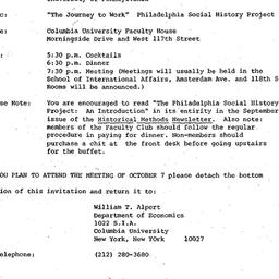 Announcements, 1976-10-07. ...
