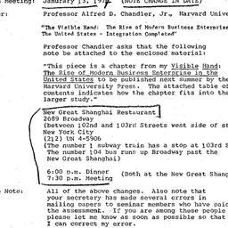 Announcements, 1977-01-13. ...