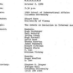Minutes, 1980-10-02. Econom...