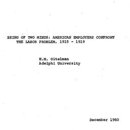 Speaker's notes, 1980-1...