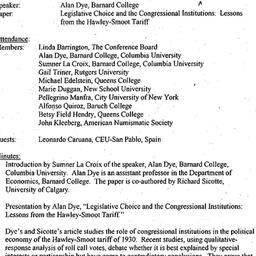 Minutes, 1999-10-07. Econom...