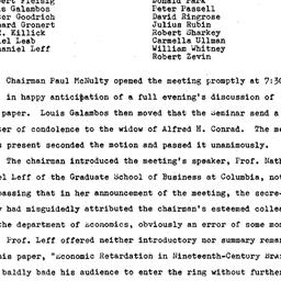 Minutes, 1970-11-09. Econom...
