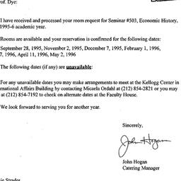 Correspondence, 1996-07-28....