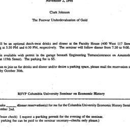 Announcements, 1995-11-02. ...